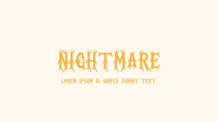 Nightmare Font