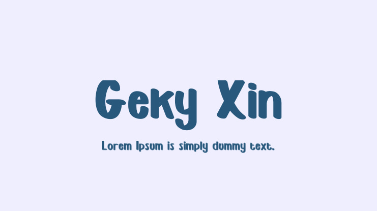 Geky Xin Font