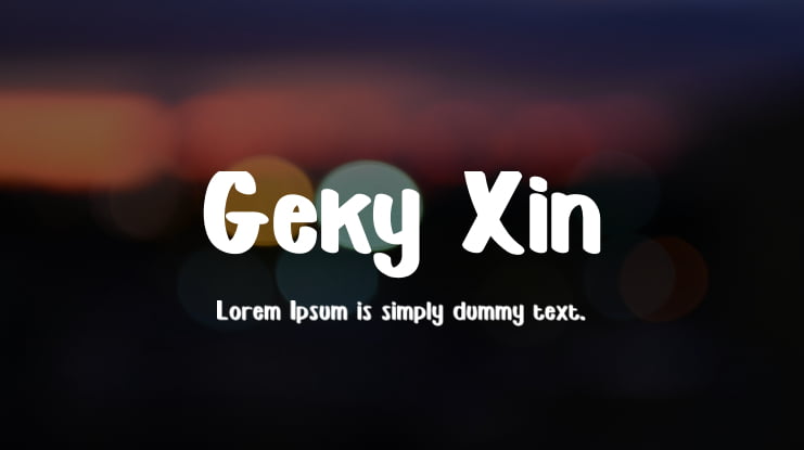 Geky Xin Font