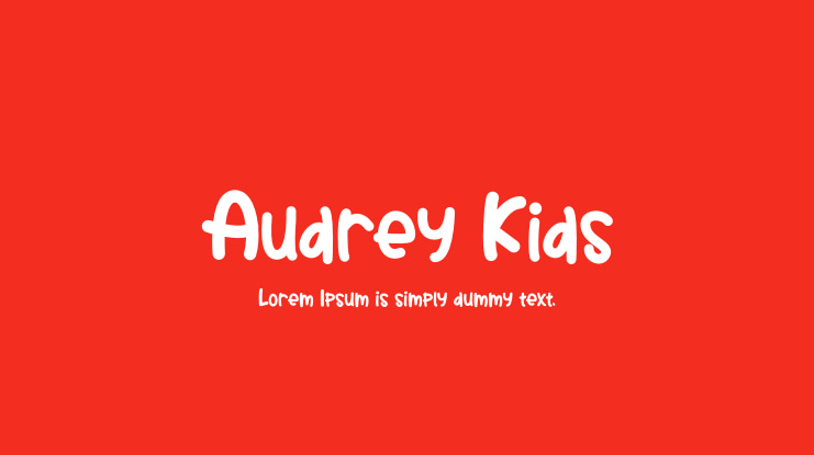 Audrey Kids Font