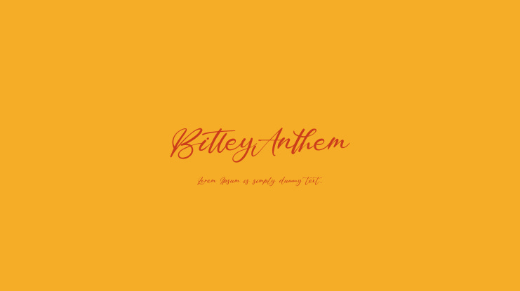 BitleyAnthem Font