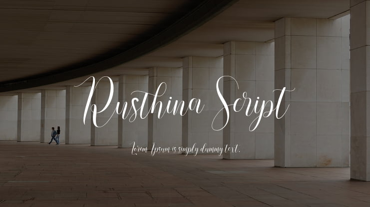 Rusthina Script Font