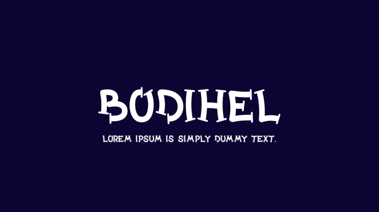 Bodihel Font