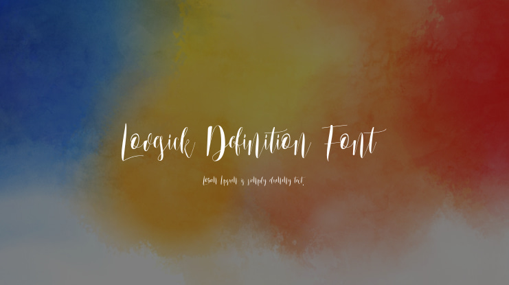 Lovesick Definition Font