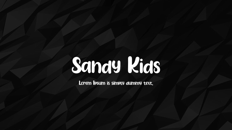 Sandy Kids Font
