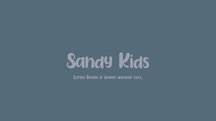 Sandy Kids Font