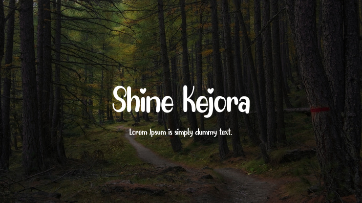 Shine Kejora Font