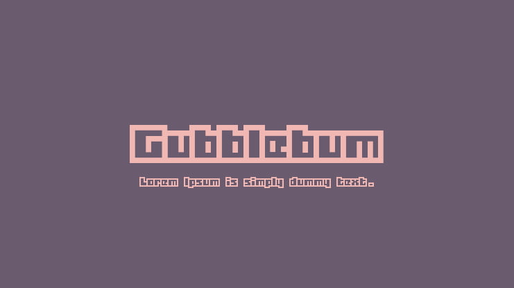 Gubblebum Font Family