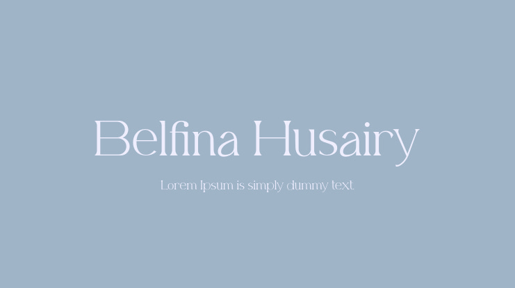 Belfina Husairy Font