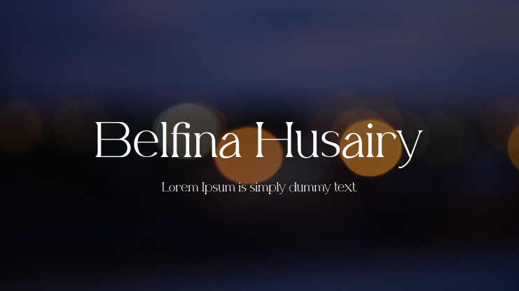 Belfina Husairy Font