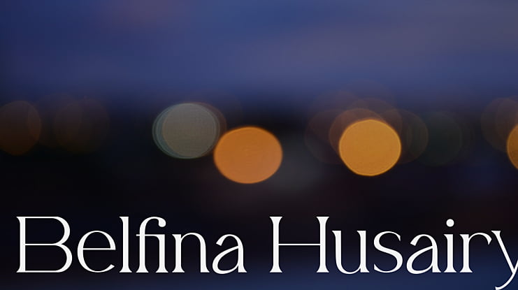 Belfina Husairy Font