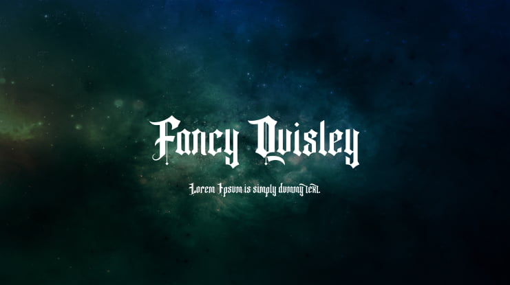 Fancy Quisley Font