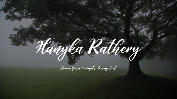 Hanyka Rathery Font