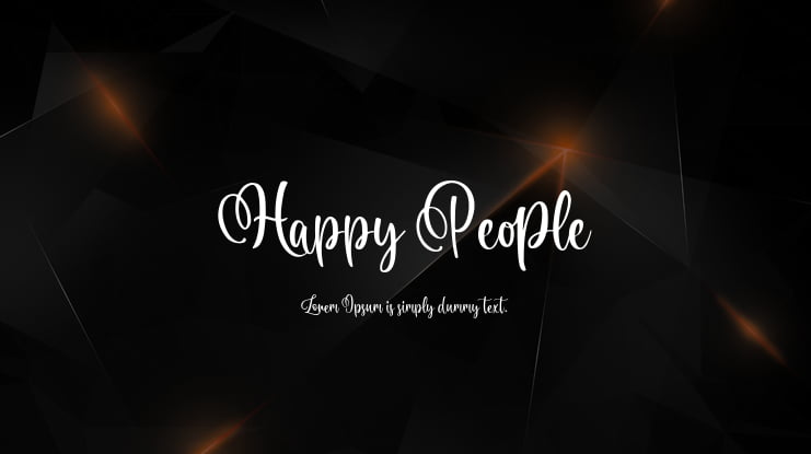 Happy People Font