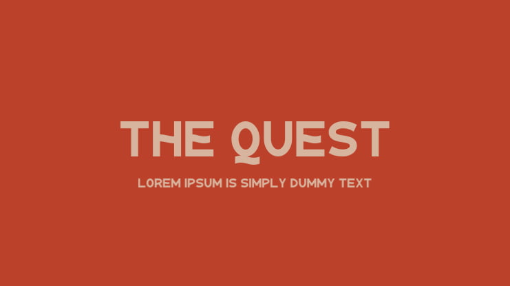 The Quest Font