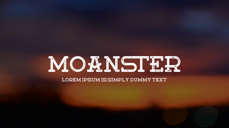 Moanster Font