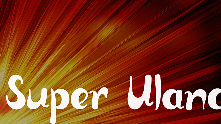 Super Ulano Font