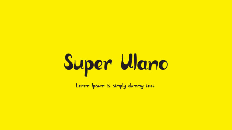 Super Ulano Font