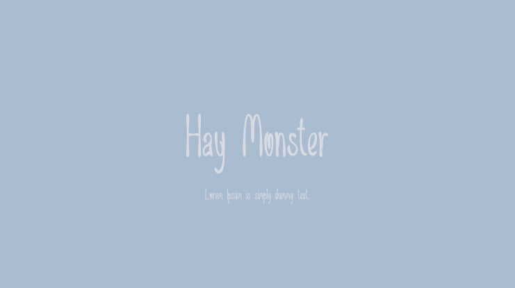 Hay Monster Font