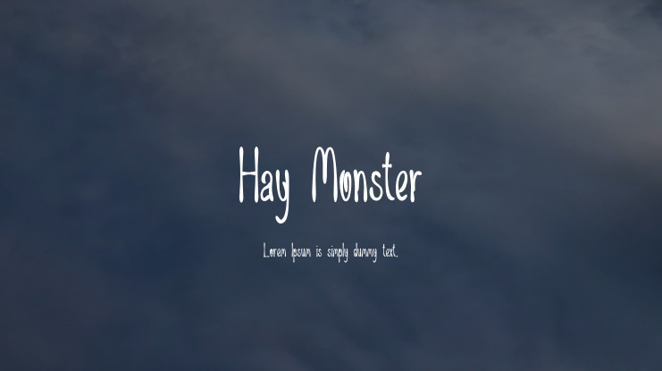 Hay Monster Font