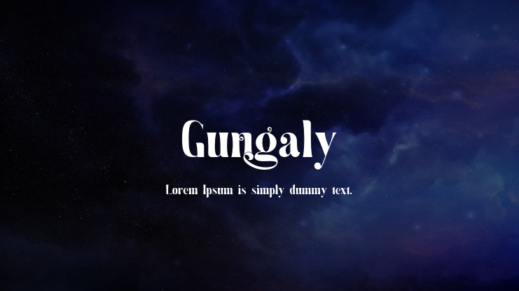 Gungaly Font