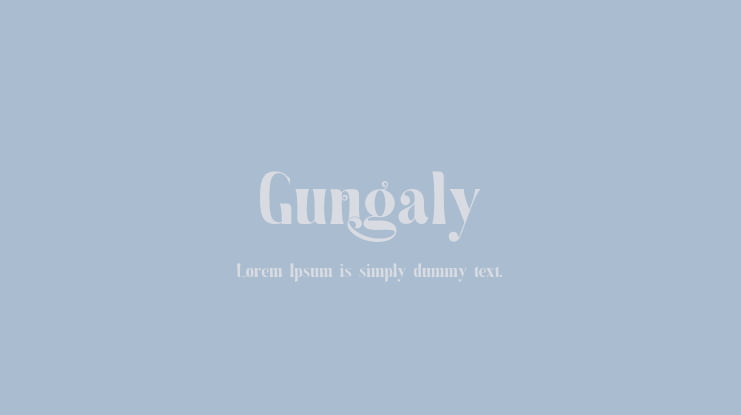Gungaly Font