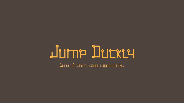Jump Duckly Font