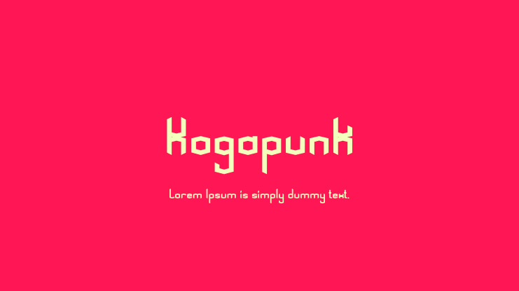 Kogapunk Font