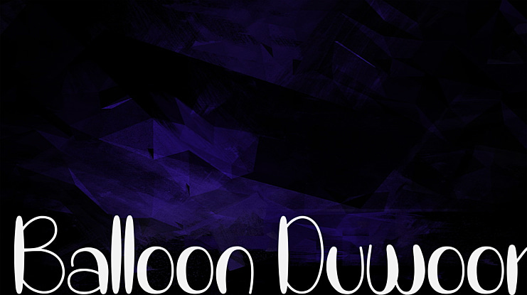 Balloon Duwoor Font
