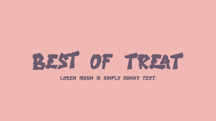 Best Of Treat Font