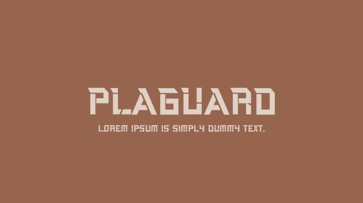 Plaguard Font