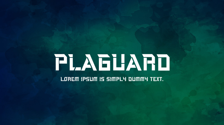 Plaguard Font