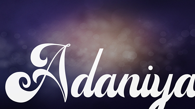 Adaniya Font