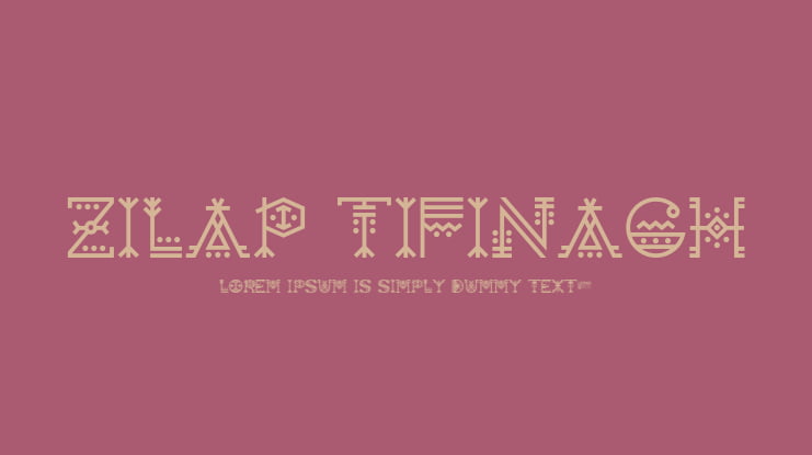 Zilap Tifinagh Font