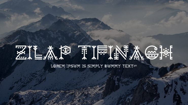 Zilap Tifinagh Font
