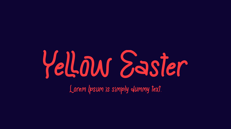 Yellow Easter Font