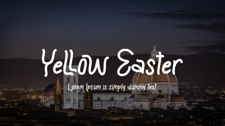 Yellow Easter Font