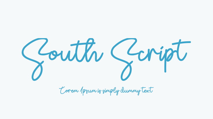 South Script Font
