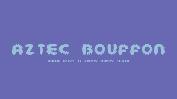 Aztec Bouffon Font
