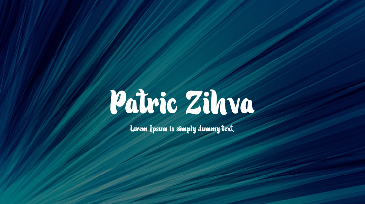 Patric Zihva Font