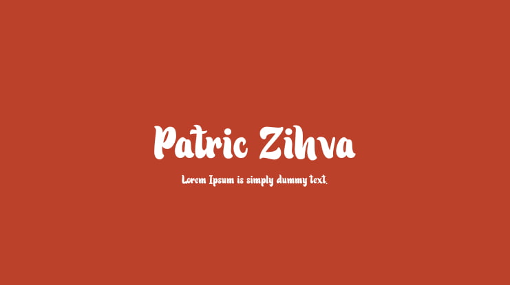 Patric Zihva Font