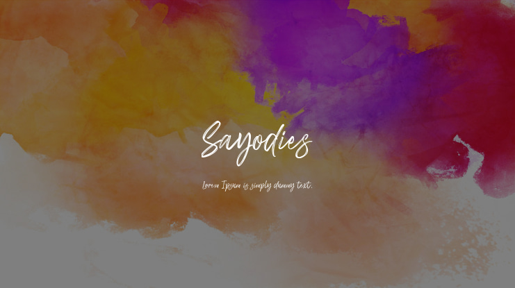 Sayodies Font