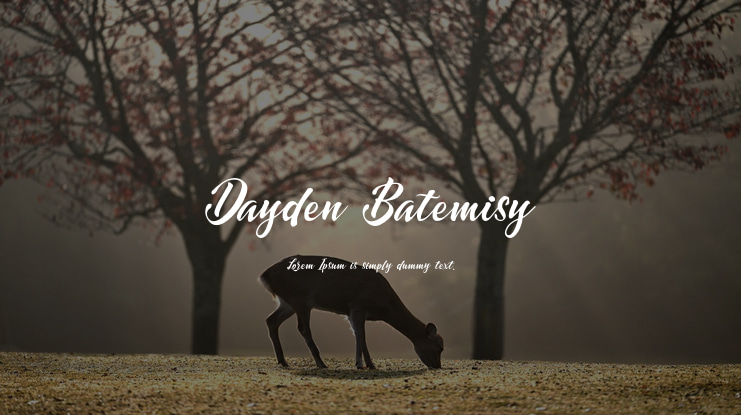 Dayden Batemisy Font
