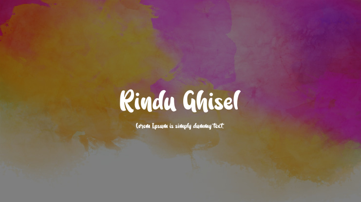 Rindu Ghisel Font