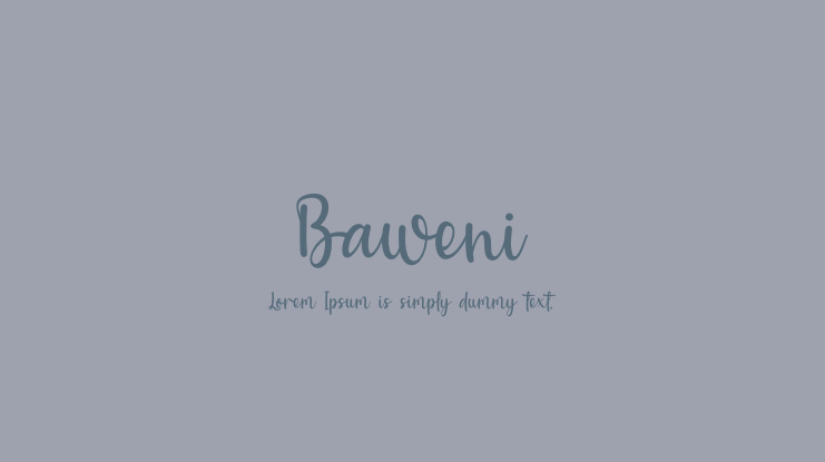 Baweni Font