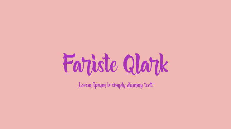 Fariste Qlark Font