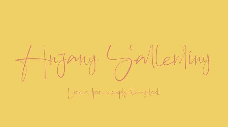 Anjany Sallentiny Font
