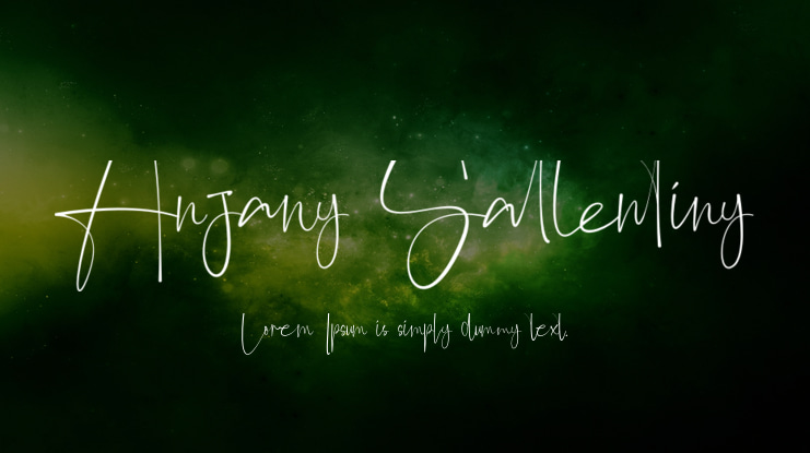Anjany Sallentiny Font