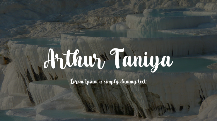Arthur Taniya Font