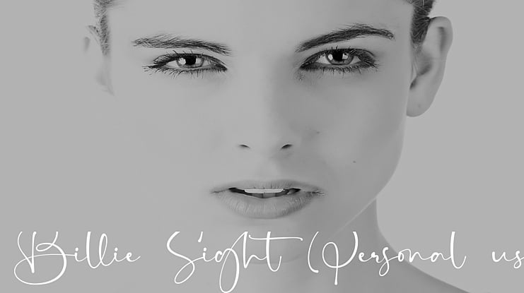 Billie Sight Personal use Font